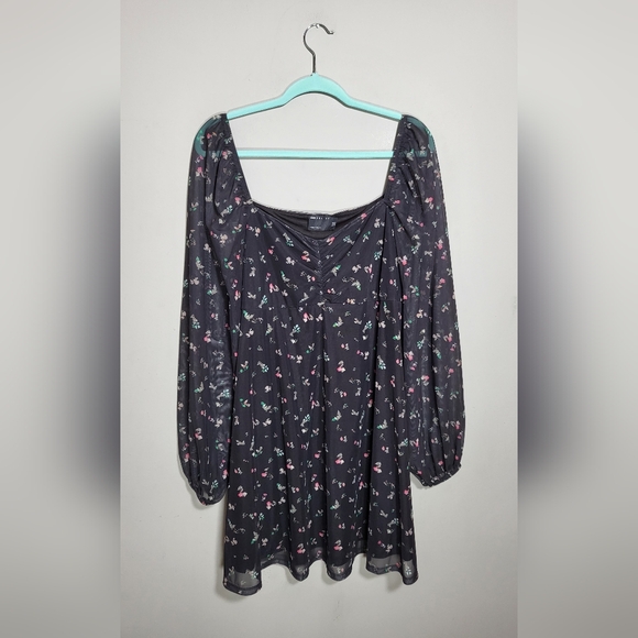 NWOT ASOS DESIGN Dress | Size 12 | Mini Tea Dress | Semi Sheer | Fairy - Picture 9 of 9